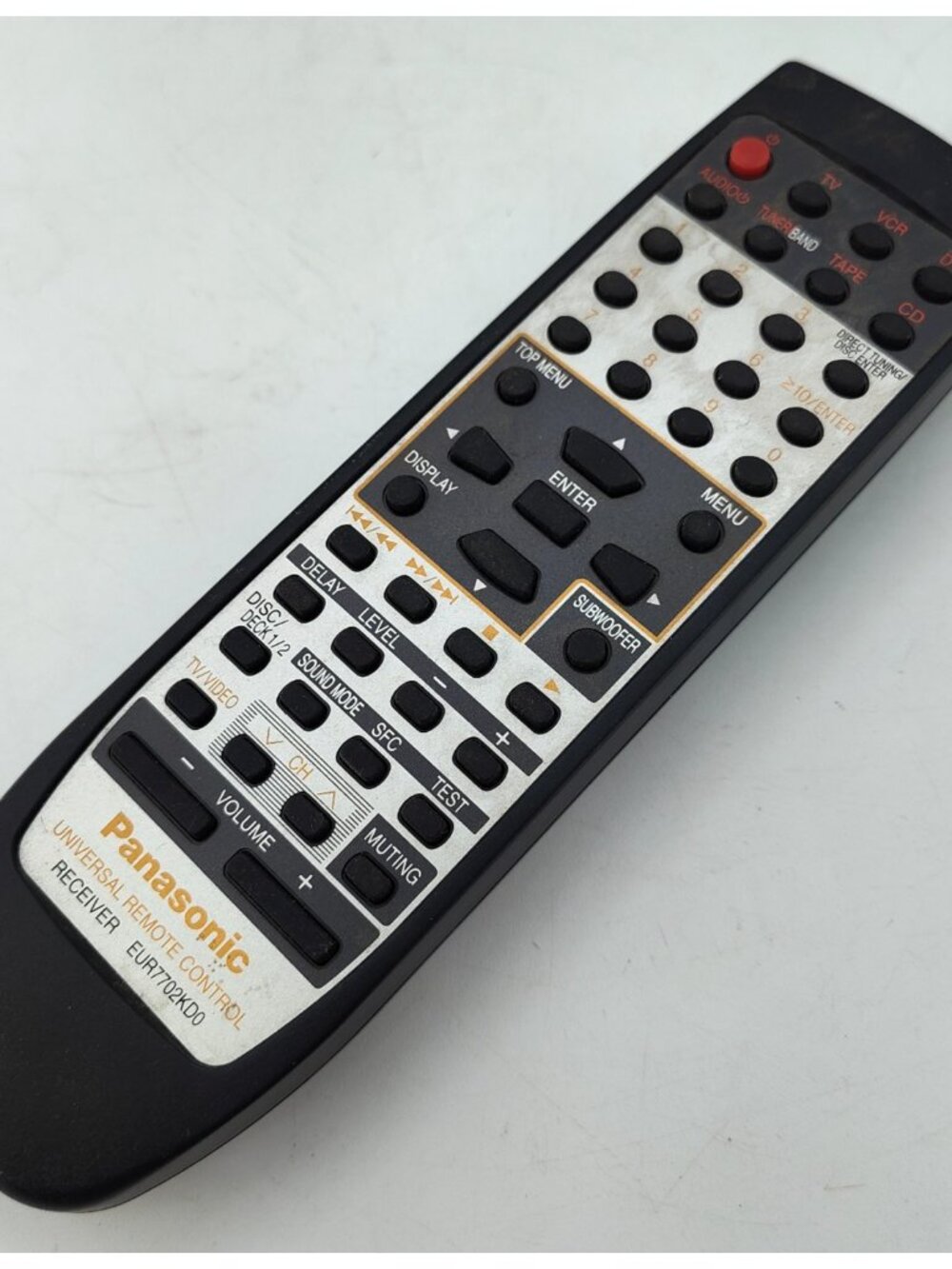 Panasonic EUR7702KEA OEM Universal AV Receiver Remote Control Tested Works